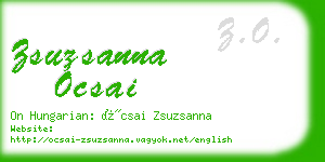 zsuzsanna ocsai business card
